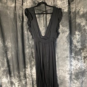 Stillwater La Silk black maxi dress